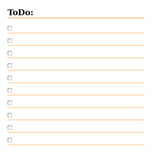 ToDoリスト（10行）